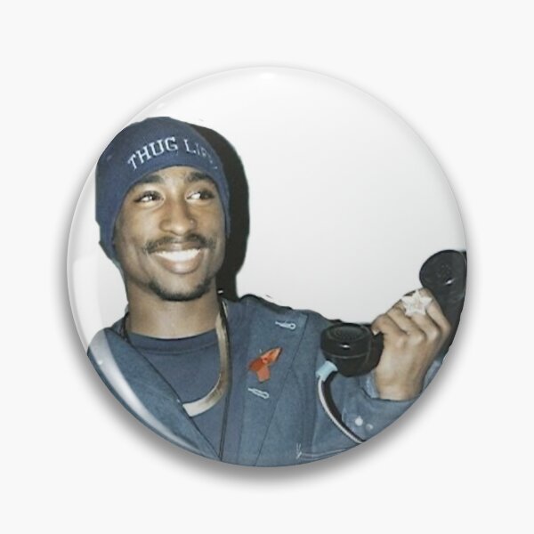 Tupac simple photo Badge
