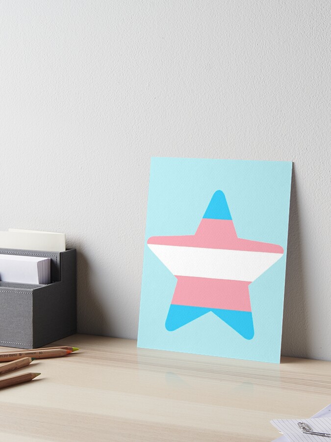 Trans Pride Star Art Board Print for Sale by SimplyPride