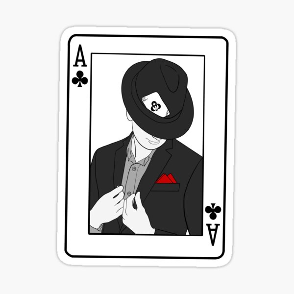 Benny James Breaking Reality Ace of Clubs Card Sticker