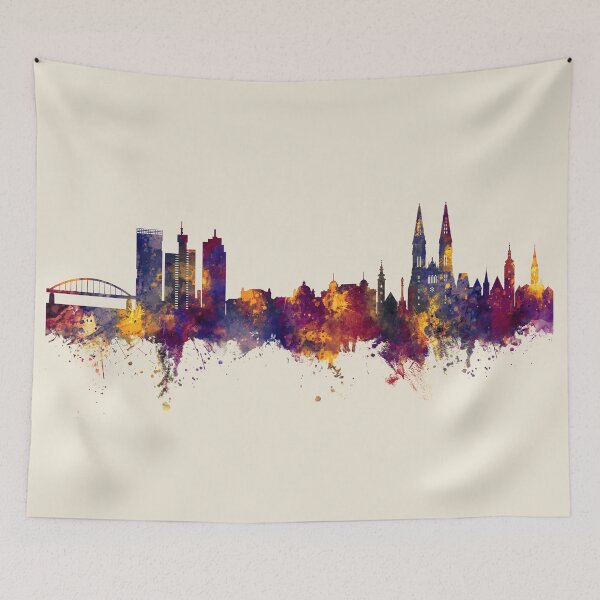 Item preview, Zagreb Croatia Skyline designed and sold by ArtPrints.
