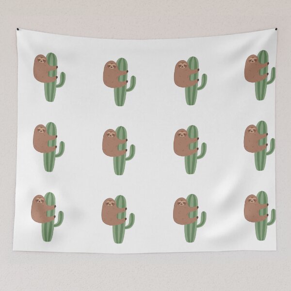 Item preview, Sloth hugging a cactus designed and sold by SydneySells.