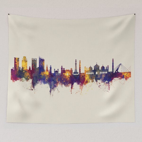 Item preview, Lahore Pakistan Skyline designed and sold by ArtPrints.