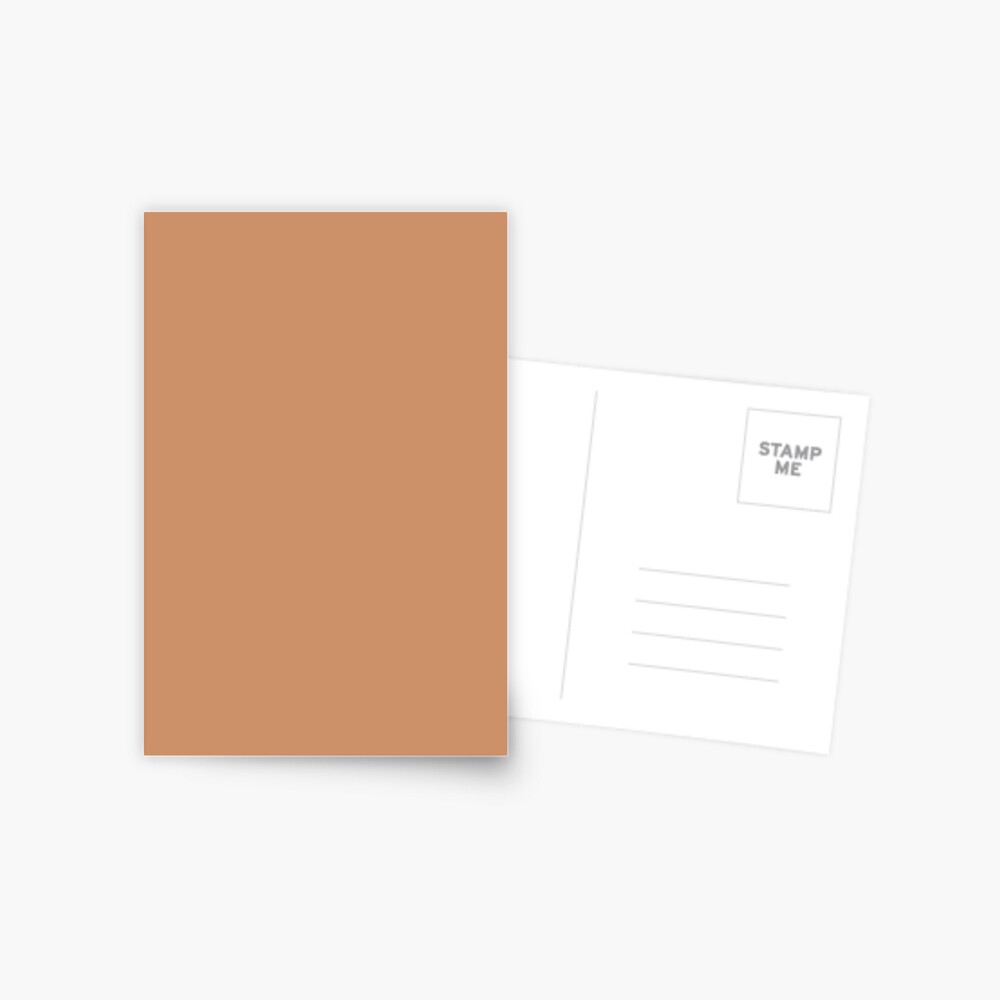 Bronzend Skin Tone Solid Color Postcard for Sale by Dator