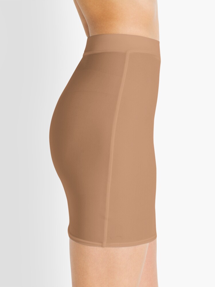 Suntanned Skin Tone Solid Color Mini Skirt for Sale by Dator