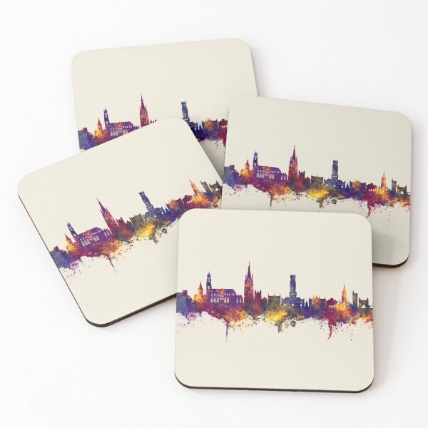 Item preview, Bruges Belgium Skyline designed and sold by ArtPrints.