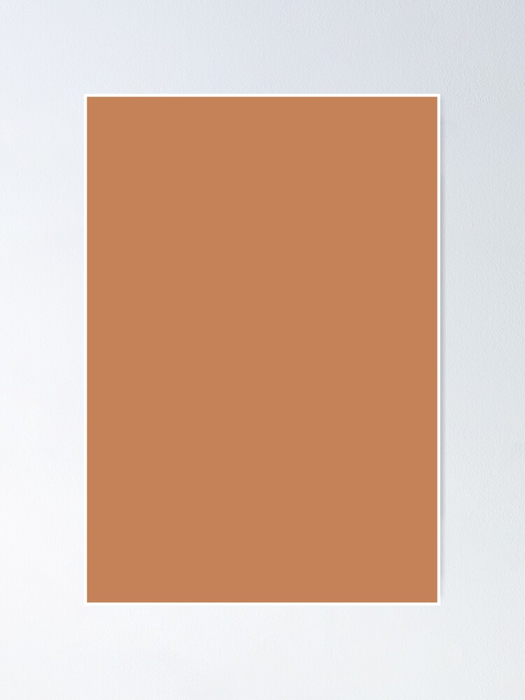 Light Brown Tanned Skin Tone Solid Color | Poster