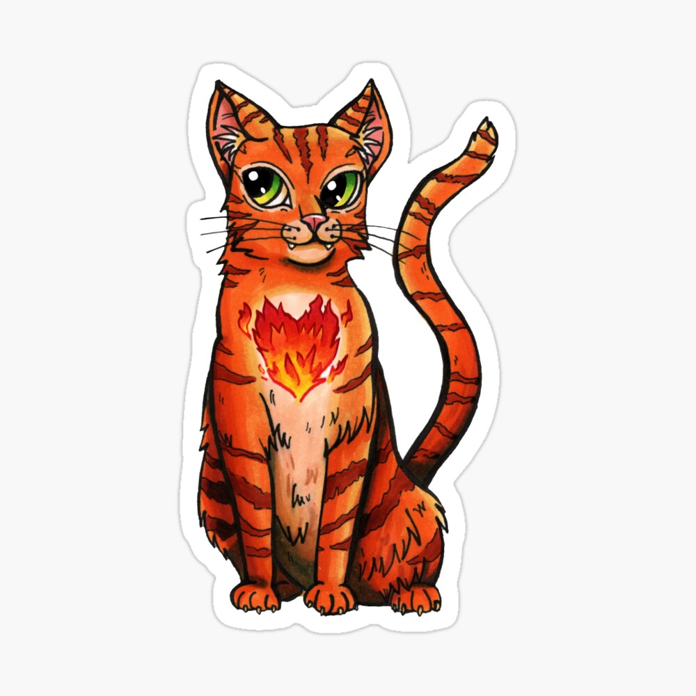 Fireheart Warrior Cats - Firestar Warriors - Firepaw Book Series | Sticker