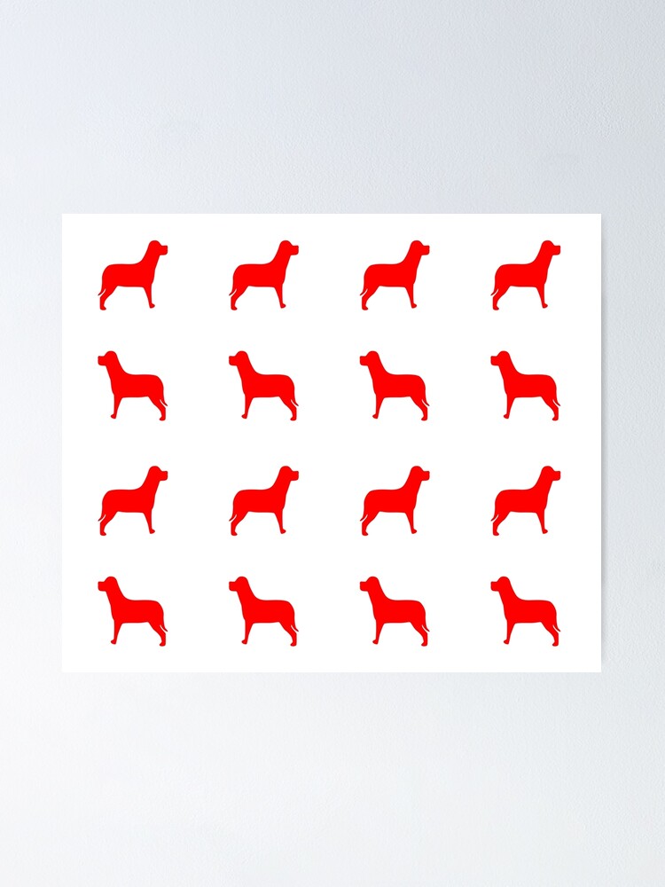 Thumbnail 1 of 3, Poster, Dogs Pattern 1 designed and sold by rsty11.