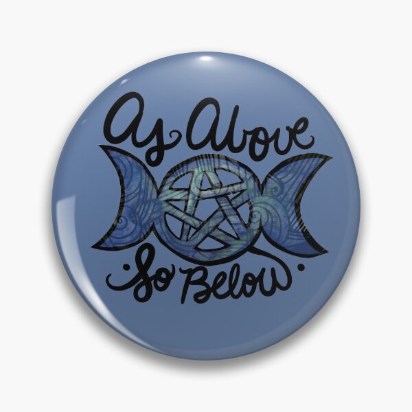 Item preview, As Above So Below Pagan Triple Moon designed and sold by FrictionMaxxing.