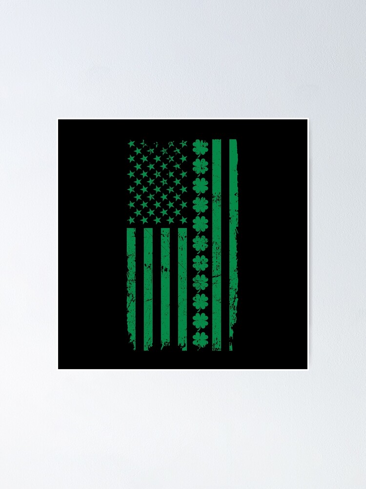 St patricks day accessories american flag shamrock