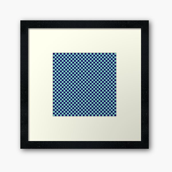 Item preview, Soothing Teal | Plaid Pattern - Bright Navy Blue and Turquoise Teal designed and sold by Dator-Abstracts.