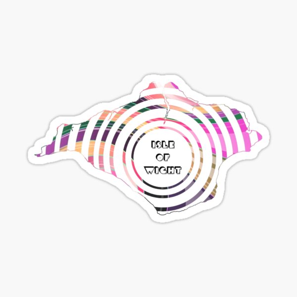 Isle of Wight Mandala Sticker