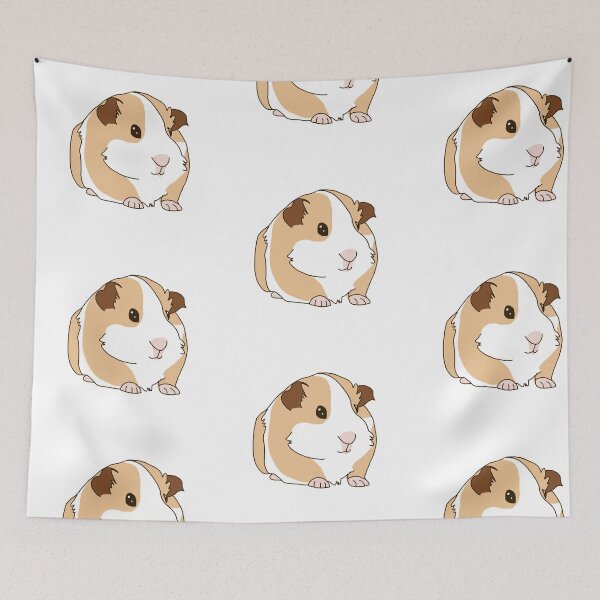Item preview, Cute small brown and white guiea pig designed and sold by Thaalika.