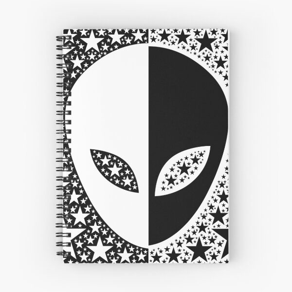 Item preview, Black White Alien Face designed and sold by MarkTees.