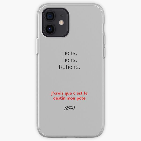 Citation du rappeur Ninho Coque souple iPhone
