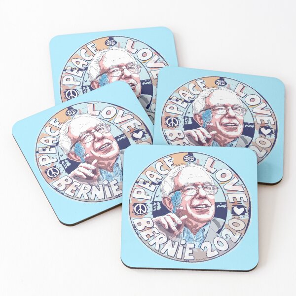 Item preview,  Peace Love Bernie Sanders 2020 designed and sold by Buttonzup.
