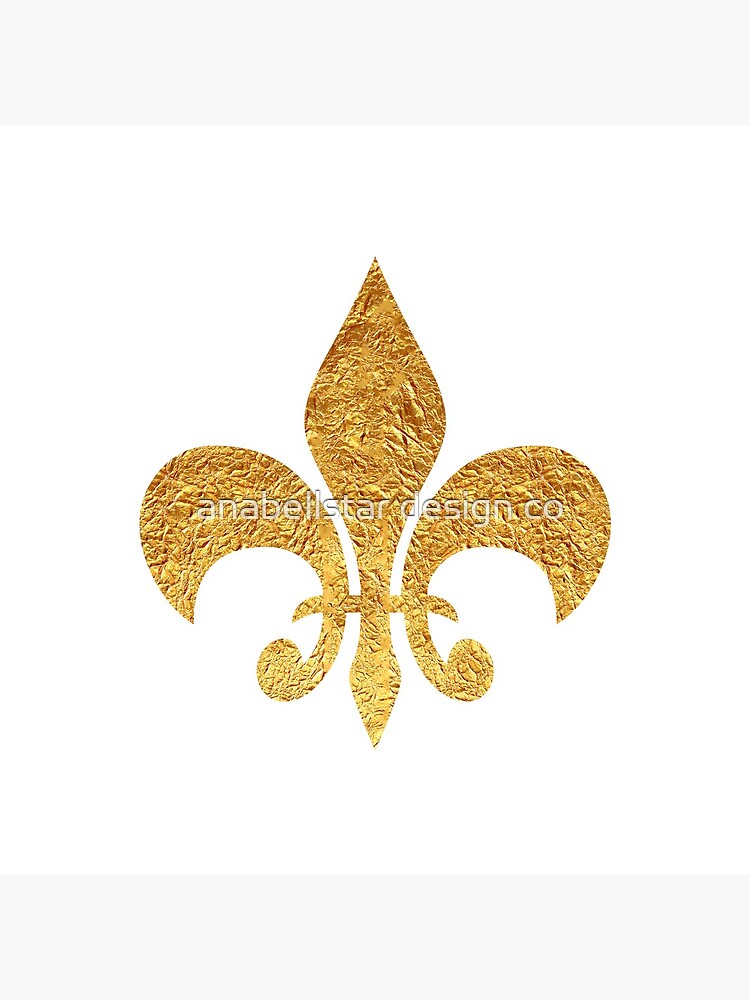 Thumbnail 2 of 2, Tote Bag, Gold Foil Fleur De Lis designed and sold by anabellstar.
