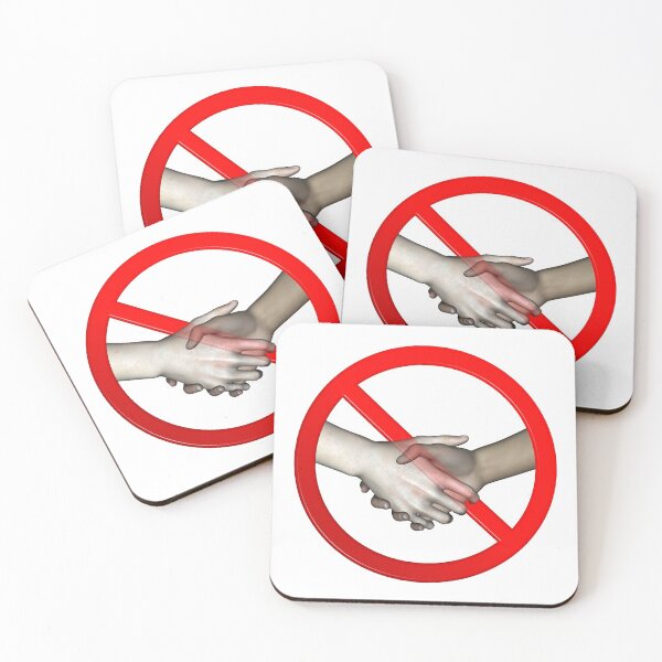 Item preview, No Hand Shaking Sign designed and sold by MarkUK97.