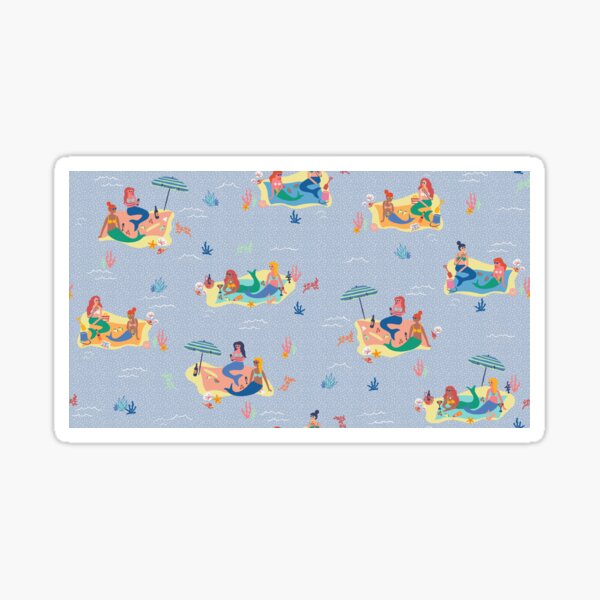 Mermaids picnic Sticker