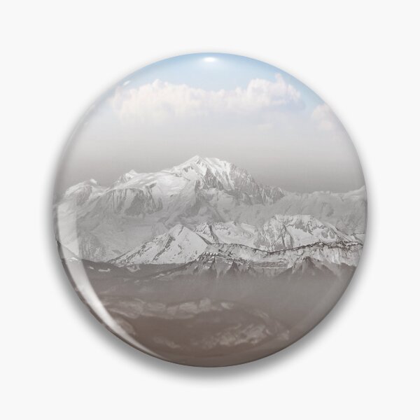 Item preview, Panorama of Mont blanc mountain in Alps chain with fog designed and sold by Grégory DUBUS.