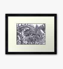 Forest of the moon Hades Framed Print