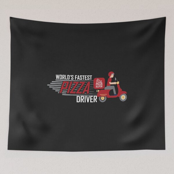 Item preview, Worlds Fastest Pizza Driver pizza delivery women men kids designed and sold by hadleydesigns.