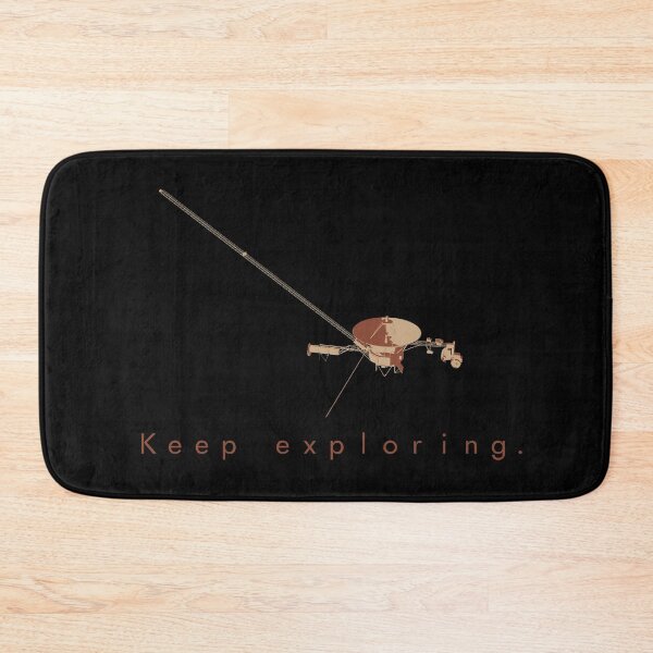 Item preview, Voyager probe "keep exploring" stylized drawing designed and sold by PTI Art.