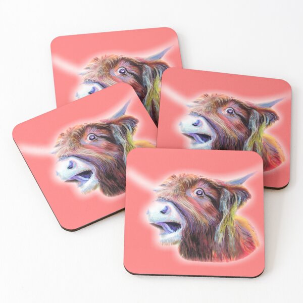 Item preview, Highland cow crazy cute wild animal painting picture  designed and sold by Julieford.