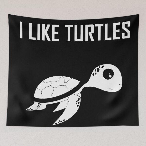 Item preview, I Like Sea Turtles Line Art designed and sold by FloWynn.