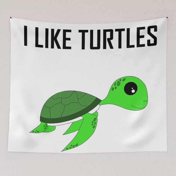Item preview, Green I Like Sea Turtles designed and sold by FloWynn.