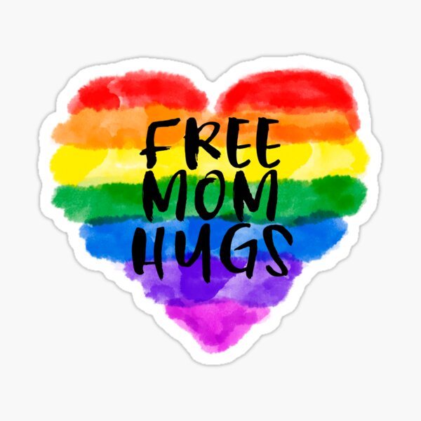 Download Free Mom Hugs Stickers Redbubble