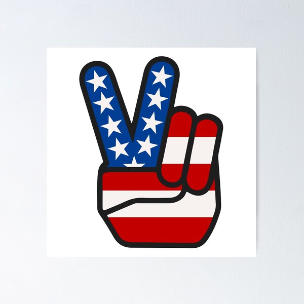 Item preview, Stars and Stripes Peace Sign designed and sold by Texterns.
