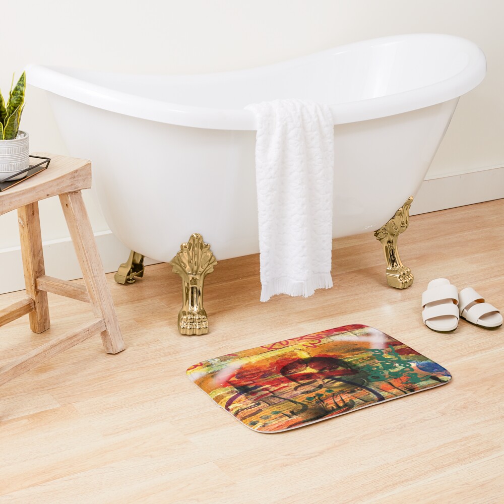 Item preview, Bath Mat designed and sold by rootcompass.