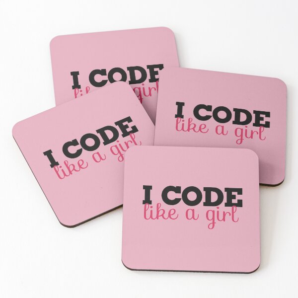 Item preview, I CODE like a girl designed and sold by FrictionMaxxing.