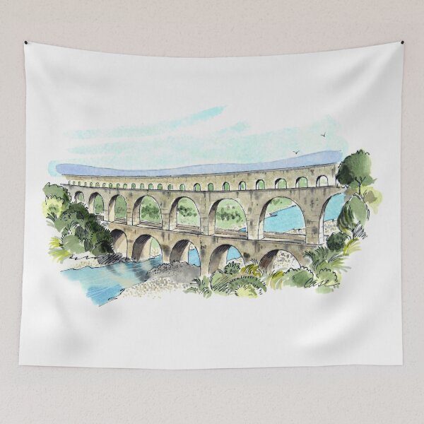 Item preview, Pont du Gard Aquaduct designed and sold by danastuff.