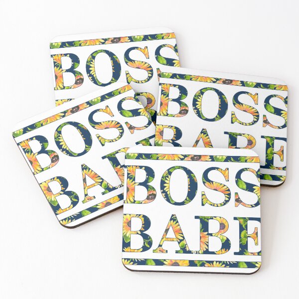 Item preview, Sunflower Print Boss Babe designed and sold by PrettyPhoxie.