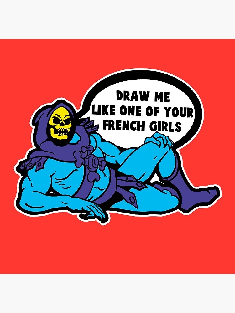 Skeletor Says Art Print By Biteyourgranny Redbubble