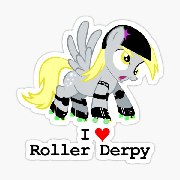 Roller Derpy : I Heart Roller Derpy Sticker