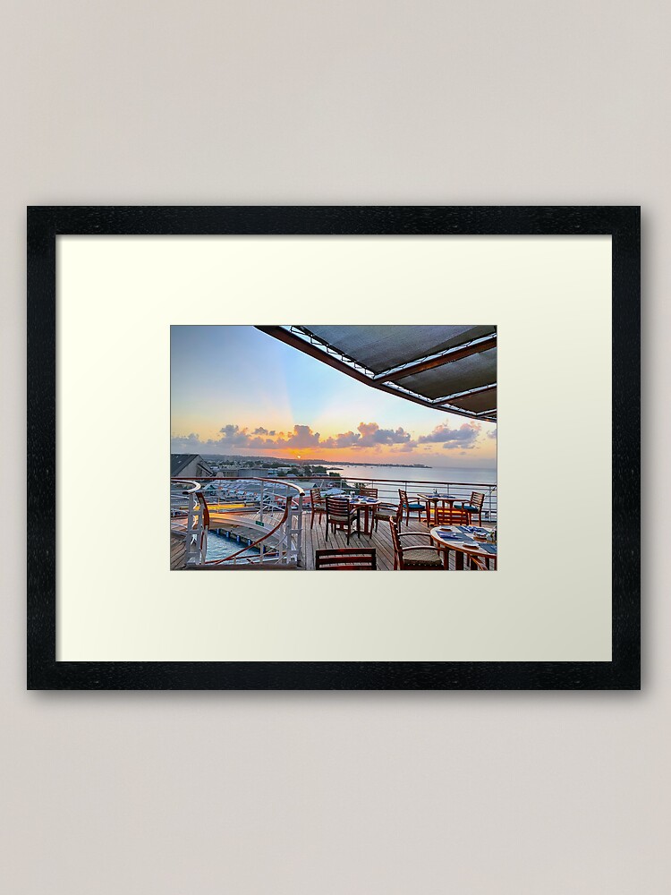 Alternate view of Sunrise at Bridgetown Framed Art Print