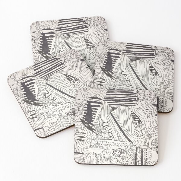 Item preview, Black and white doodle designed and sold by K-Moonchild.
