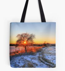 Winter Sunset Tote Bag