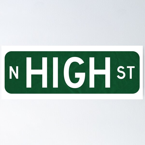 Item preview, North High Street Sign designed and sold by afrad.