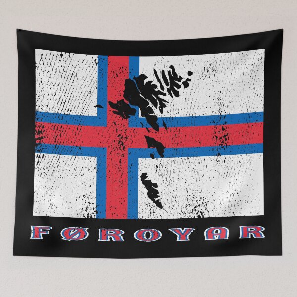 Item preview, Faroe Islands Flag Silhouette designed and sold by crizzinho.