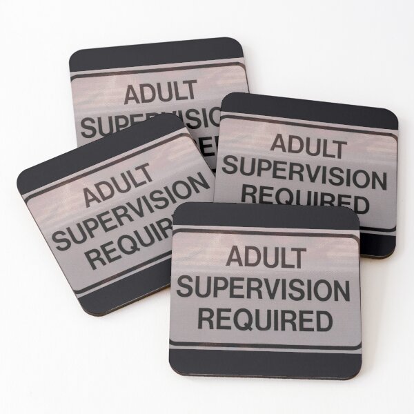 Item preview, Adult Supervision  Required designed and sold by Kenfolio.