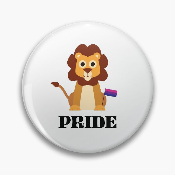 Item preview, Lion Pride Bisexual LGBTQIA Cute Illustration designed and sold by StudioUnrefined.