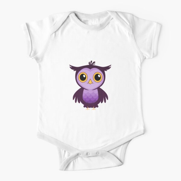 Little Owl Short Sleeve Baby One-Piece