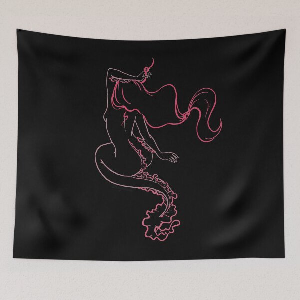 Item preview, Dark mermaid silhouette designed and sold by dezgarciaart.