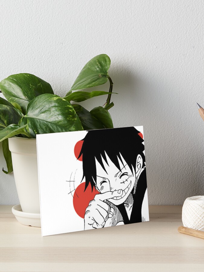 Luffy One Piece Manga Art Board Print By Elianodelpueblo Redbubble