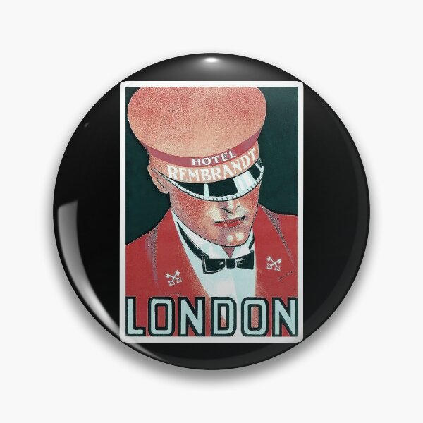 Item preview, Vintage London Travel Souvenir Hotel Label designed and sold by FuzzyHoney.