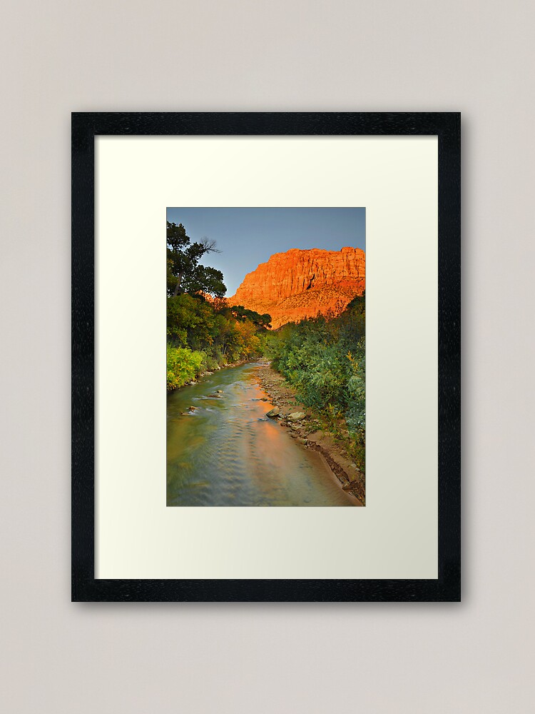 Alternate view of Sunset at Springdale - Utah Framed Art Print